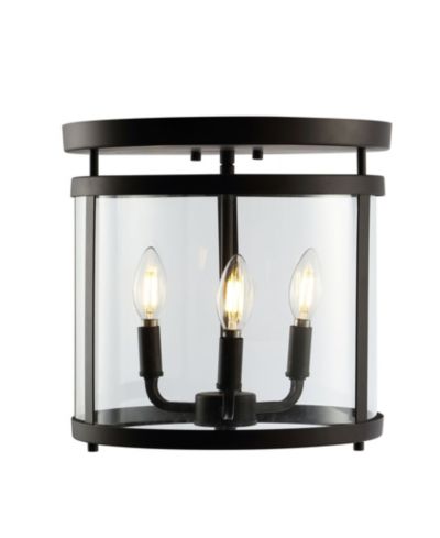 Ciel Simple Farmhouse 3-Light Rustic Vintage LED Flush Mount