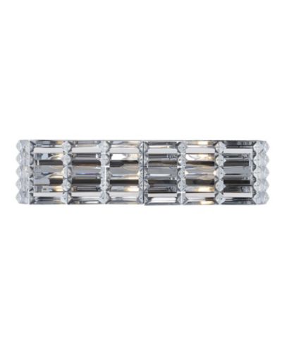 Современный светодиодный настенный светильник Evelyn Crystal Rectangle 3-Light LED для туалетного столика