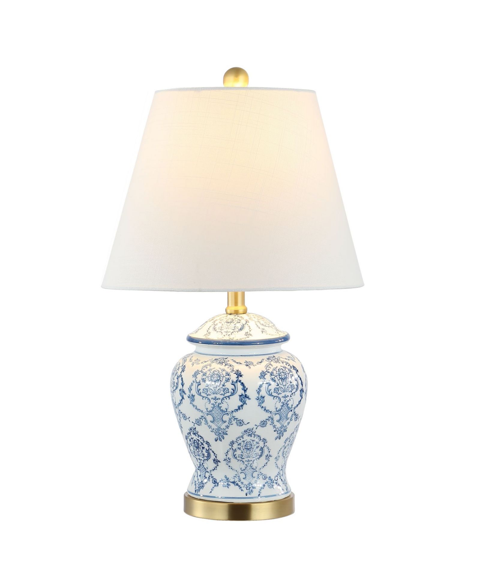 Juliana Traditional Classic Chinoiserie Ceramic LED Table Lamp