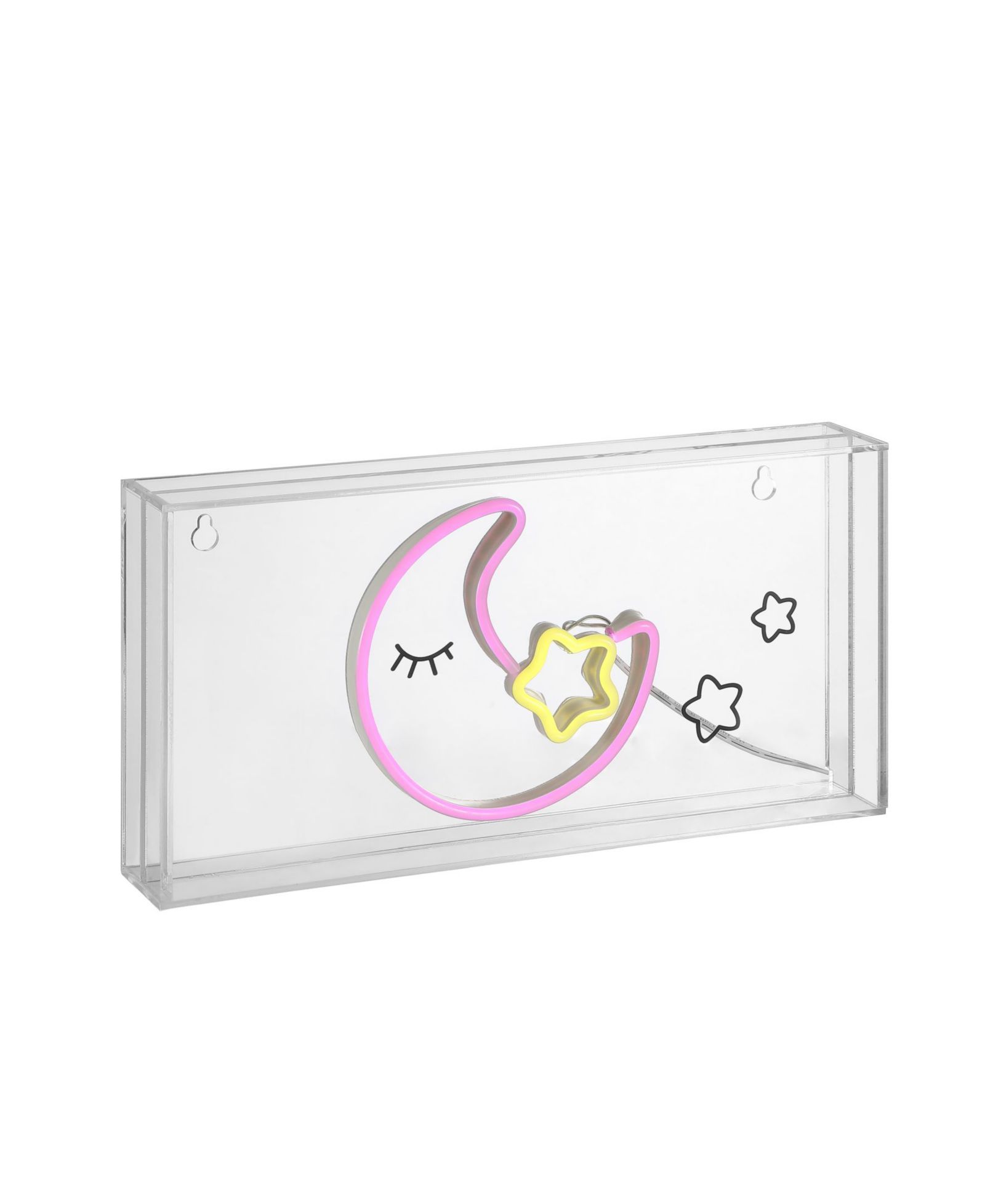 Неоновая лампа Moon Contemporary Glam Acrylic Box с питанием от USB и LED