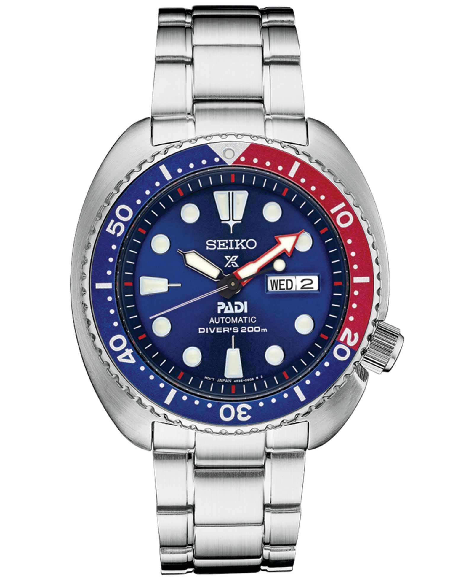 Seiko Men's Automatic Prospex Diver Stainless Steel Bracelet Watch 45mm