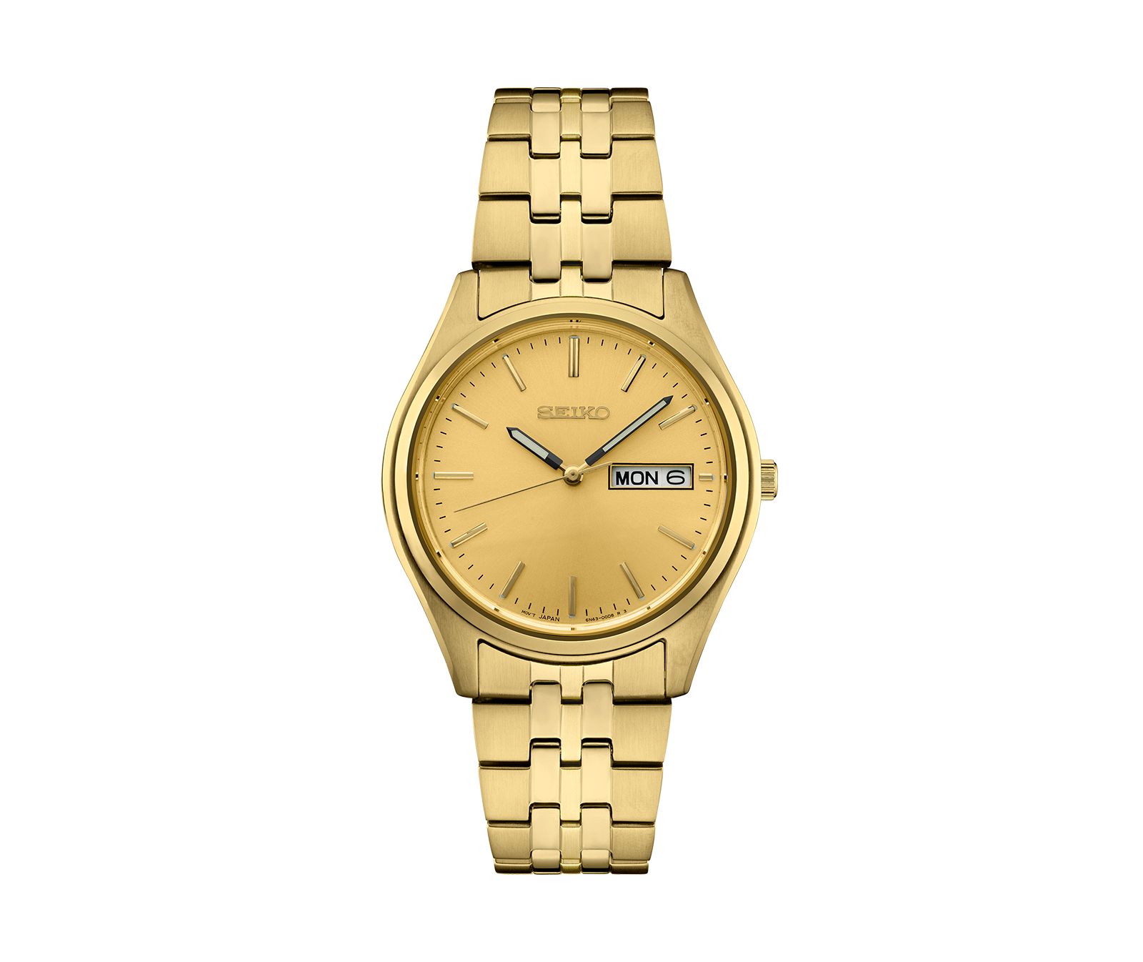 Seiko мужские золотые часы на браслете, 36.9mm