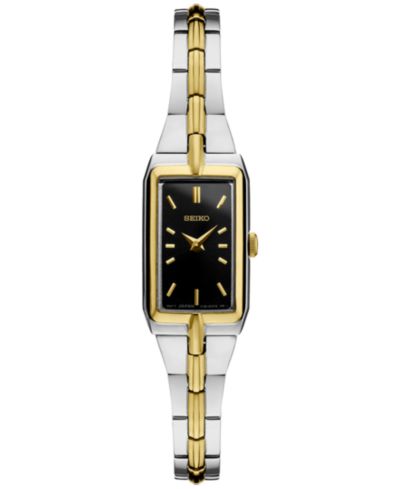 Seiko Женские часы с браслетом из нержавеющей стали Two Tone, 15mm