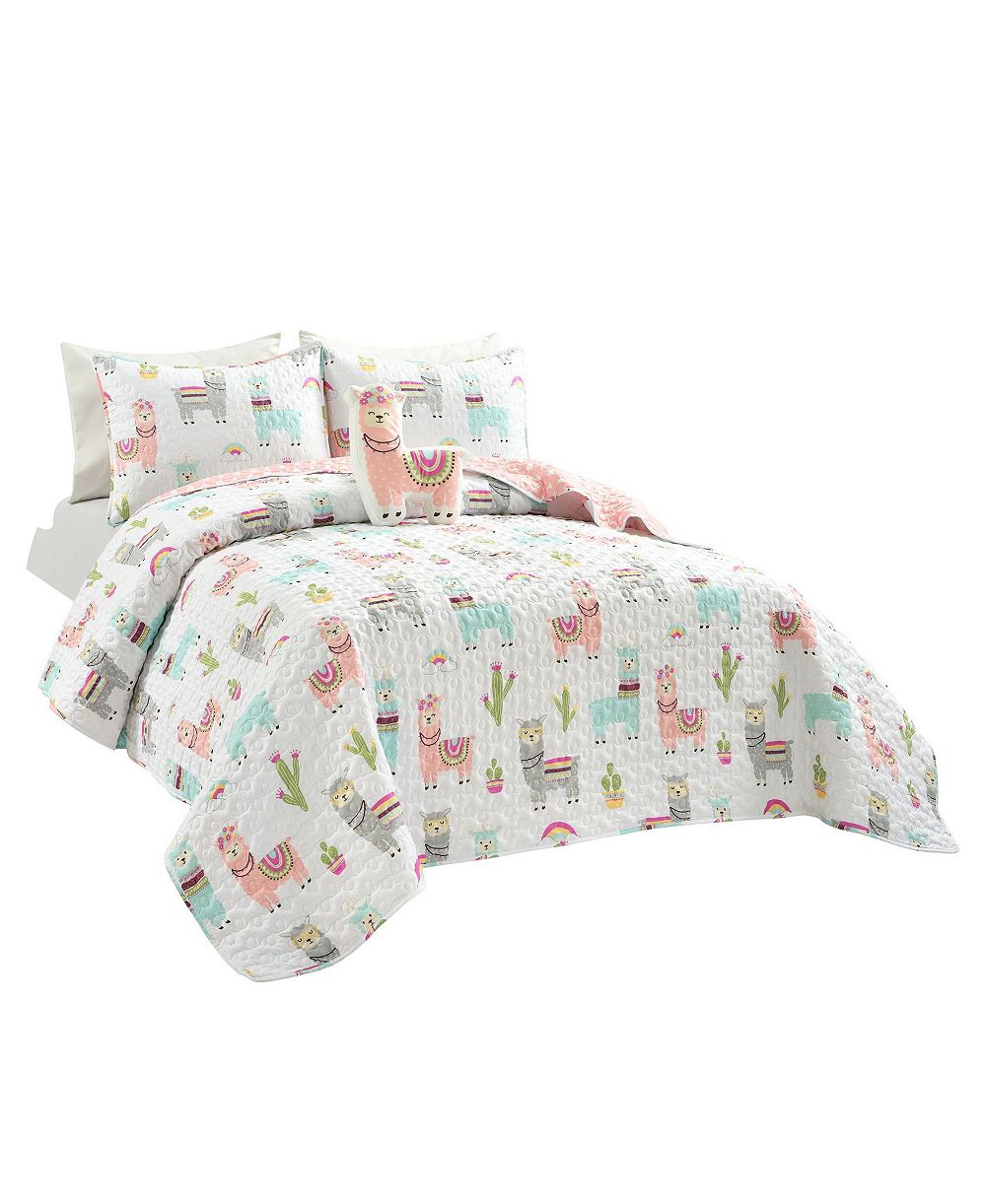 Детский комплект из 4 предметов Lush Decor Southwest Llama Cactus, Full/Queen