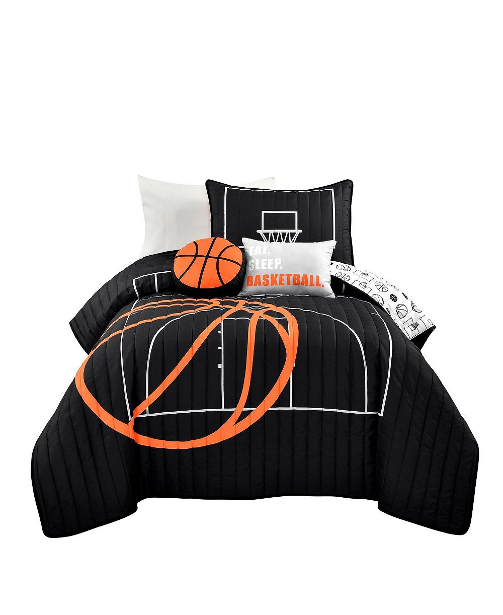 Lush Décor Детский стеганый комплект для игры в баскетбол, 4-Pc., Twin/Twin XL