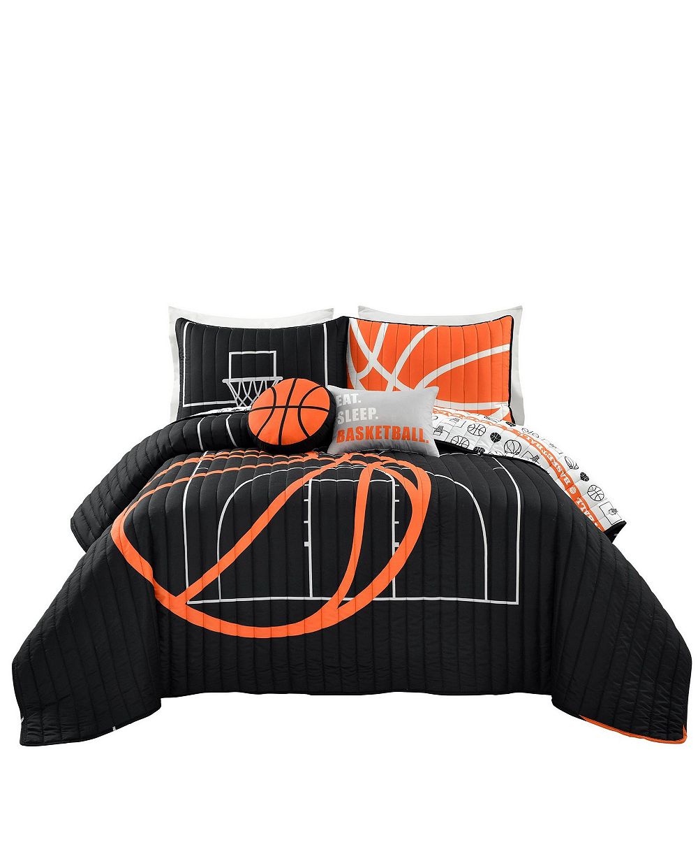Детский комплект стеганого одеяла Lush Décor Basketball Game 5-Pc. Full/Queen
