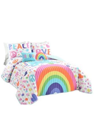 Lush Décor Kids Unicorn Rainbow 5-Pc. Quilt Set, Full/Queen