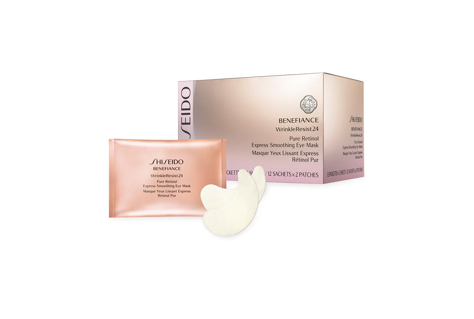 Shiseido Benefiance WrinkleResist24 Pure Retinol Express Smoothing Eye Mask - 12 Pack
