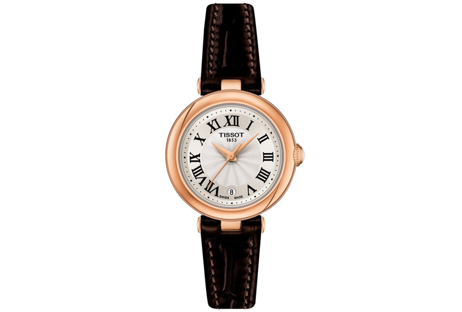 Tissot Women's Swiss Bellissima Brown Leather Strap Watch 26mm