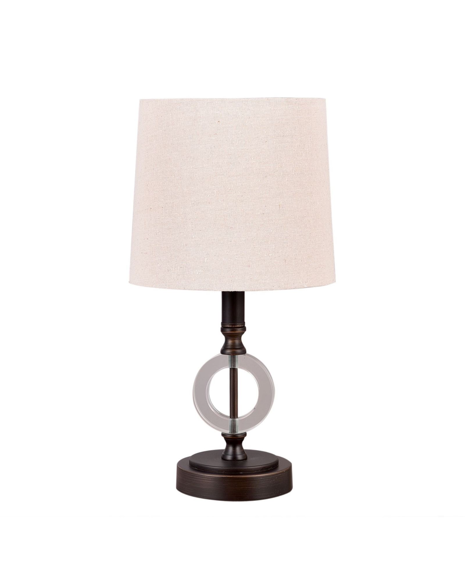 FANGIO LIGHTING Crystal Table Lamp with USB Port