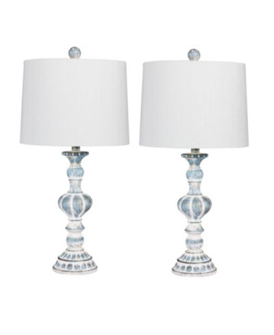 FANGIO LIGHTING декоративные настольные лампы из смолы, набор из 2 шт