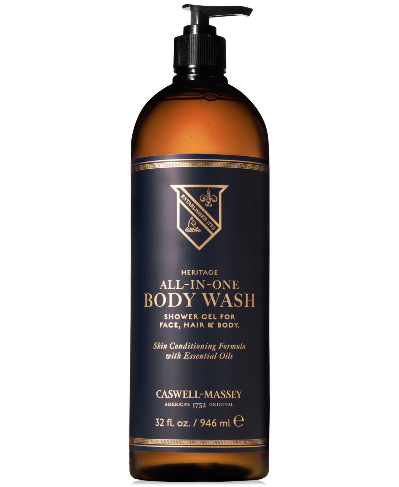 Caswell Massey Heritage All-In-One гель для душа, 32 oz.