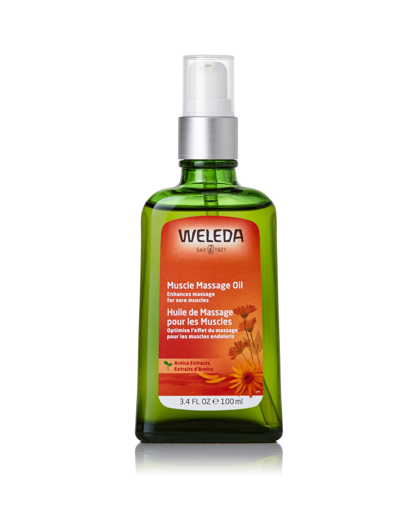 Weleda Arnica Muscle Massage Body Oil, 3.4 oz