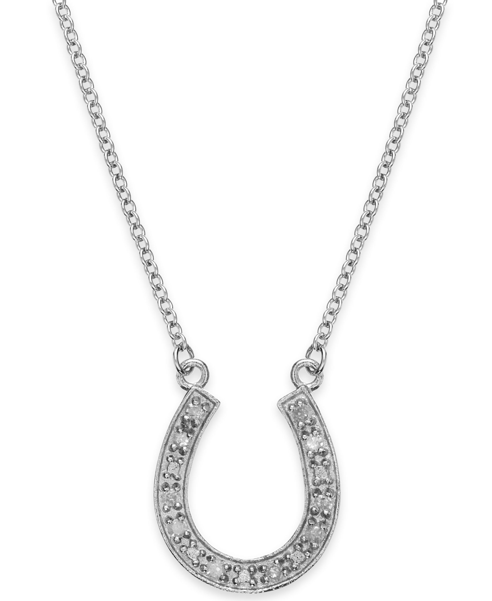 Подвеска Diamond Horseshoe из стерлингового серебра