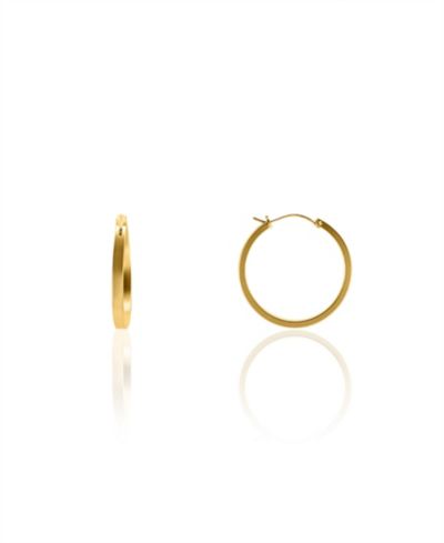 OMA THE LABEL Женские серьги-кольца Jordan из латуни с напылением 18K Gold, 1.2"