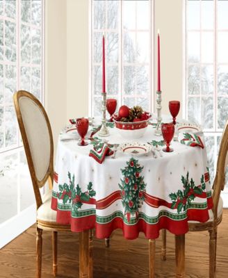 Villeroy & Boch Toy's Delight Engineered Fabric Tablecloth, 70" Round