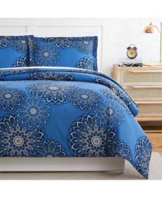 Southshore Fine Linens Midnight Floral 2-Pc. Duvet Cover Set, Twin/Twin XL