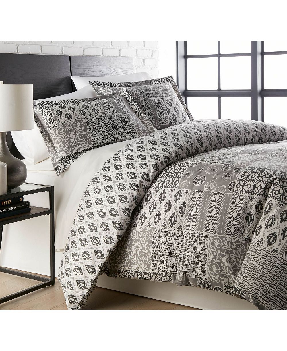 Southshore Fine Linens Vilano Global Patchwork Ultra Soft 3-Pc. Duvet Cover Set, Full/Queen