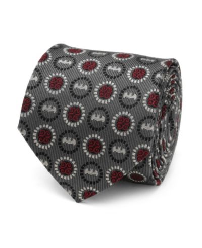 DC Comics Men's Batman Medallion Symbol Silk Tie