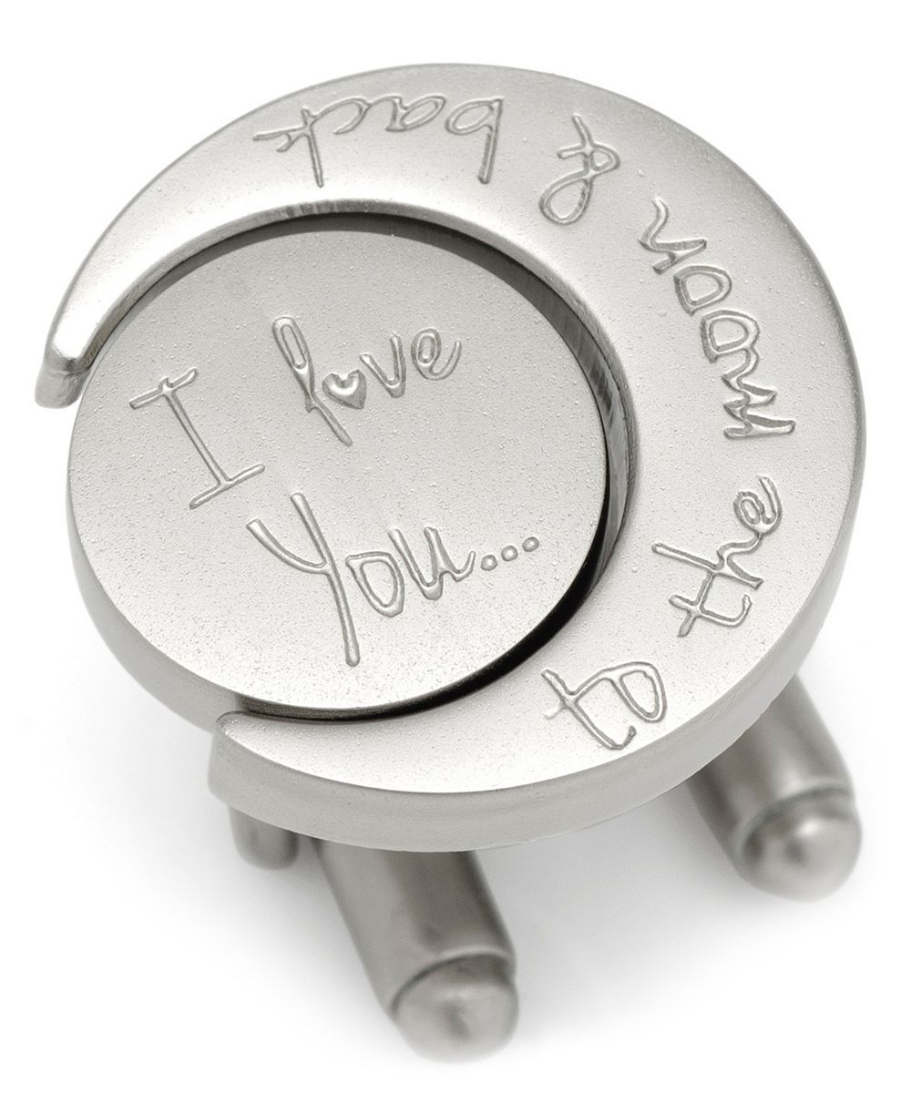 Ox & Bull Trading Co. Men's Love You to The Moon and Back Cufflinks