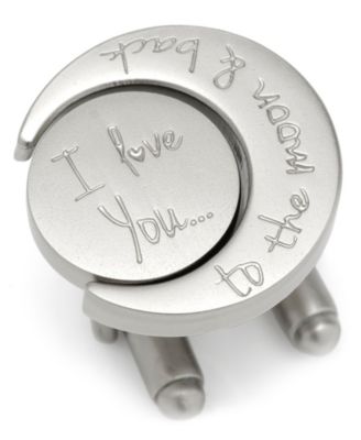 Ox & Bull Trading Co. Men's Love You to The Moon and Back Cufflinks