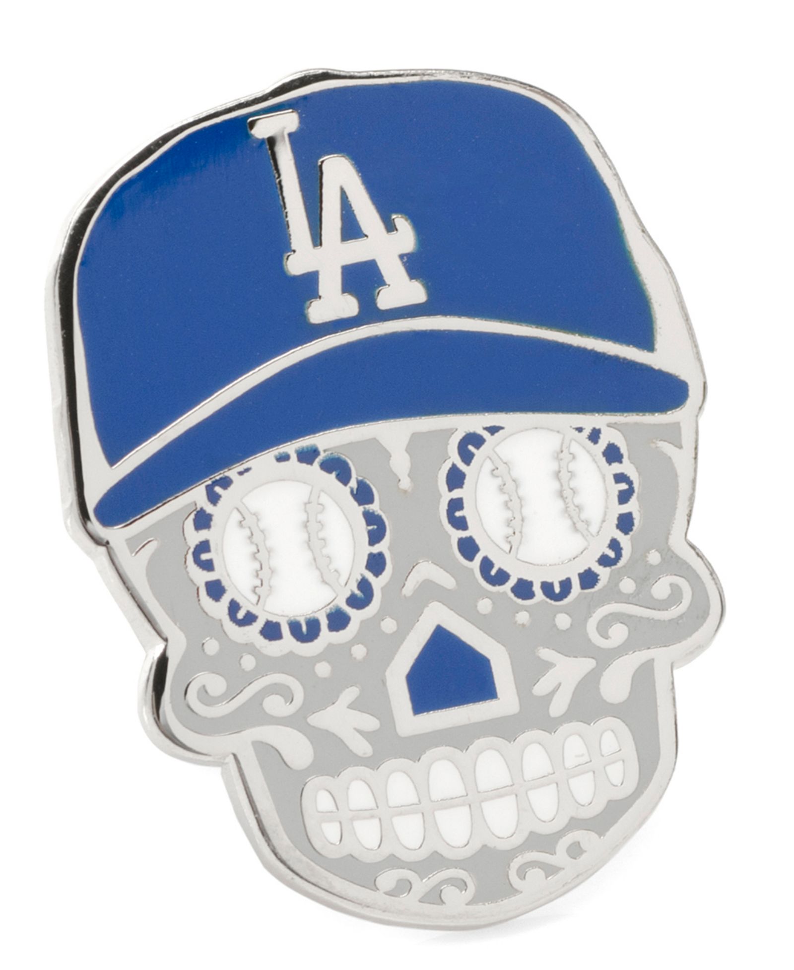 Мужская лацканная булавка MLB Los Angeles Dodgers Sugar Skull