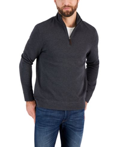 Club Room Мужской джемпер Quarter-Zip Birdseye