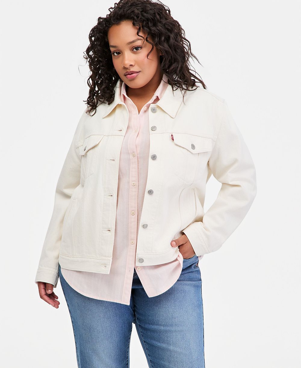Джинсовая куртка Levi's® Plus Size Button-Down Original Denim Trucker