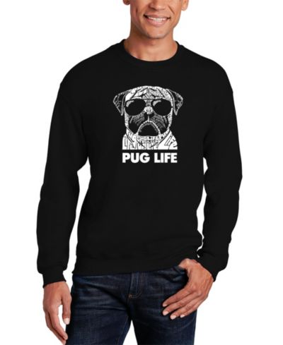 Мужской свитшот Pug Life Word Art