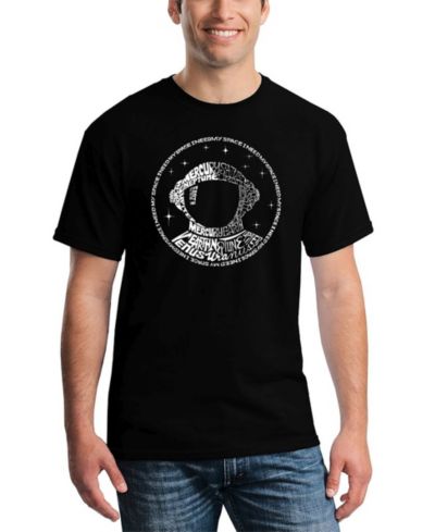 Мужская футболка с принтом I Need My Space Astronaut Word Art