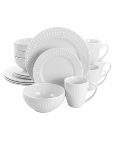 Elama Cara 16 Pc. Dinnerware Set, Service for 4