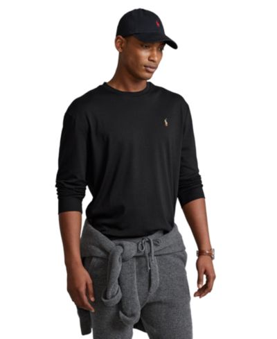 Polo Ralph Lauren Мужская футболка Classic-Fit из мягкого хлопка с круглым вырезом