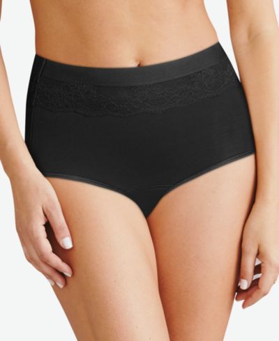 Bali Women's Beautifully Confident Brief Period Underwear With Light Leak Protection DFLLB1