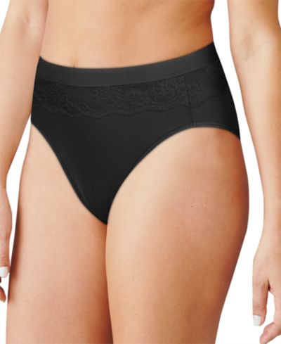 Bali Women's Light Leak Protection Hi-Cut Brief Period Underwear DFLLH1