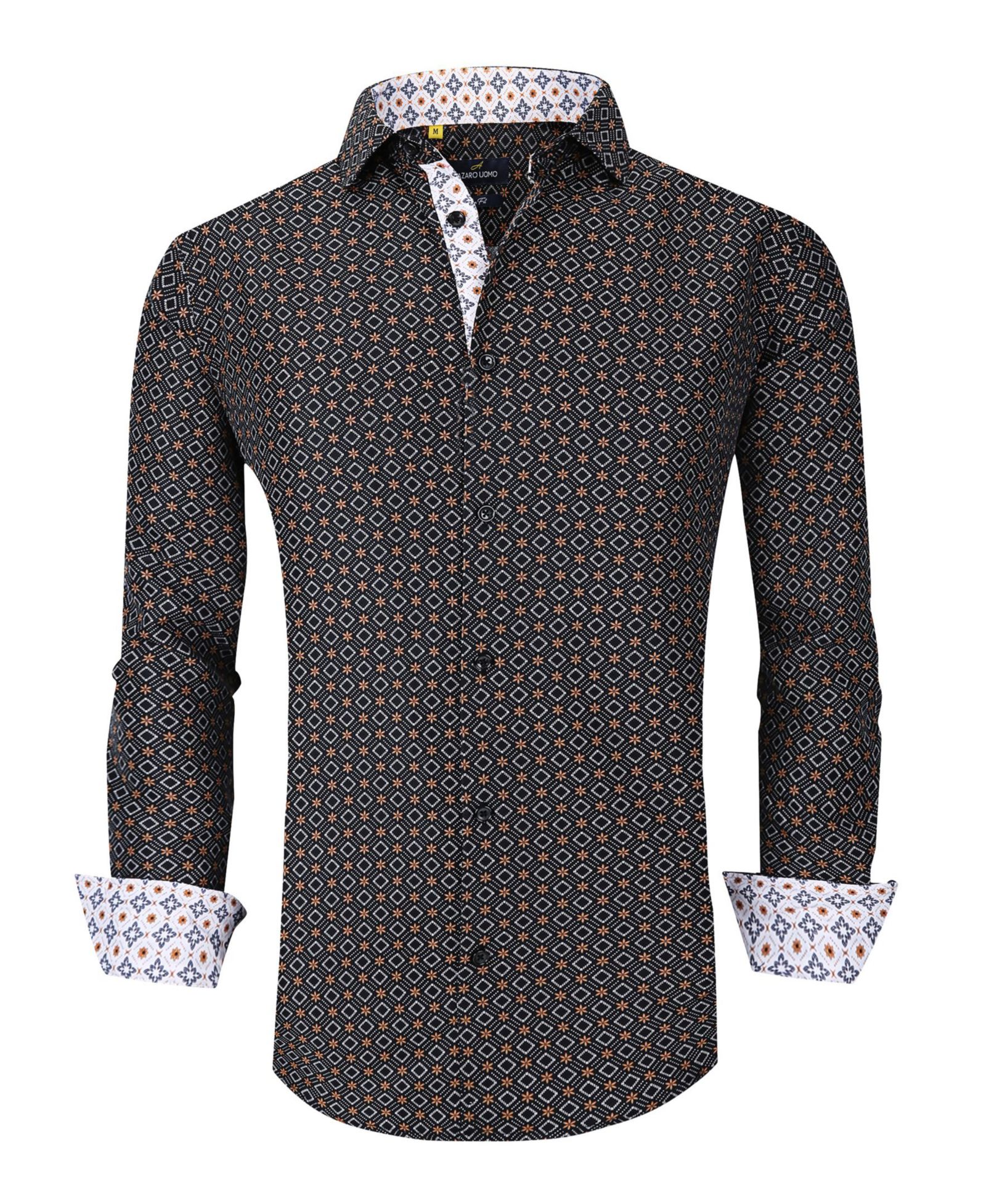 Мужская рубашка Slim Fit Business Nautical с пуговицами