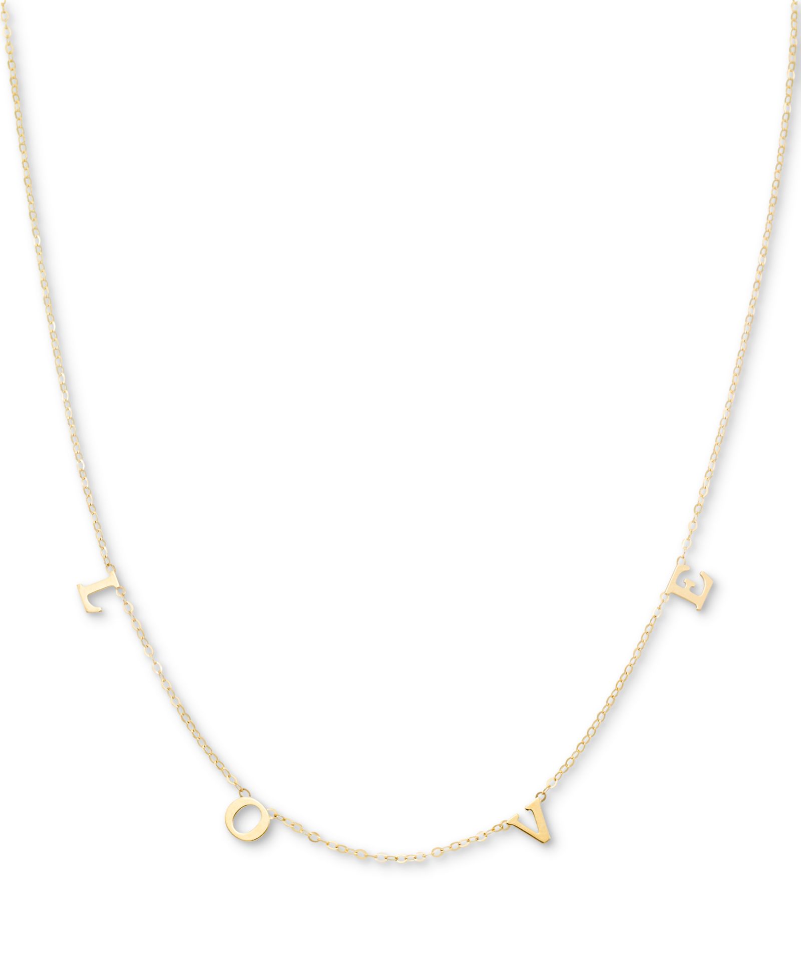 Колье LOVE Letter 18" Statement в 10k Gold