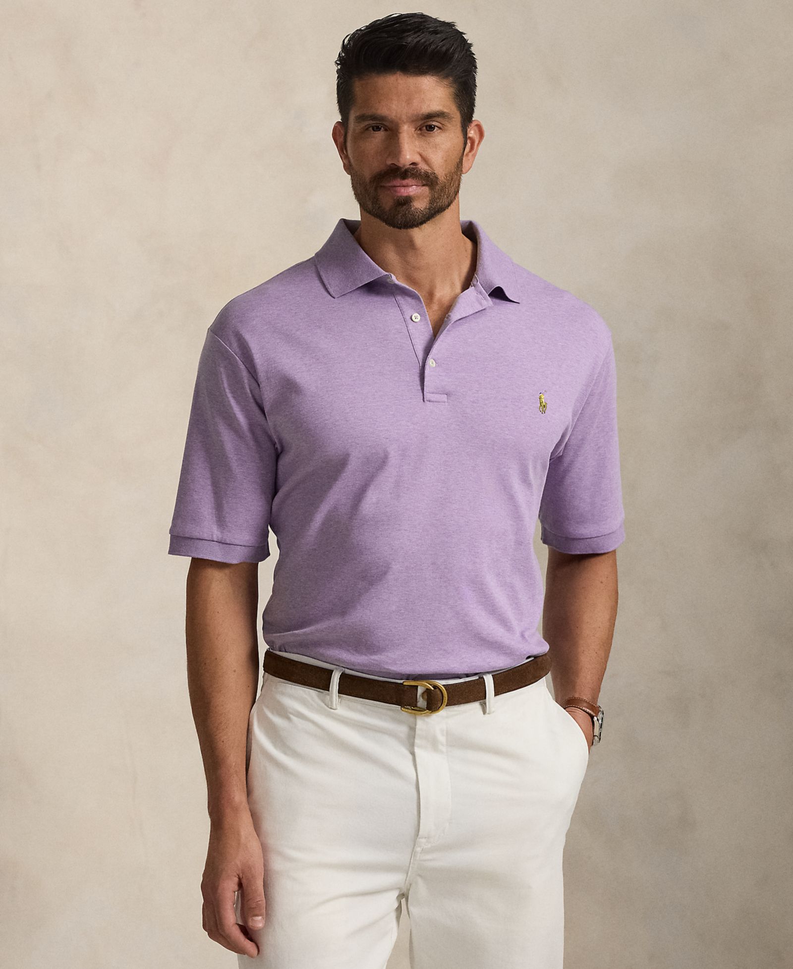 Polo Ralph Lauren Men's Big & Tall Solid Polo Shirt