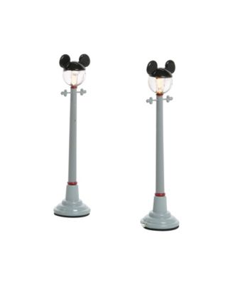 Department 56 Mickey Street Light Set, 2 Piece