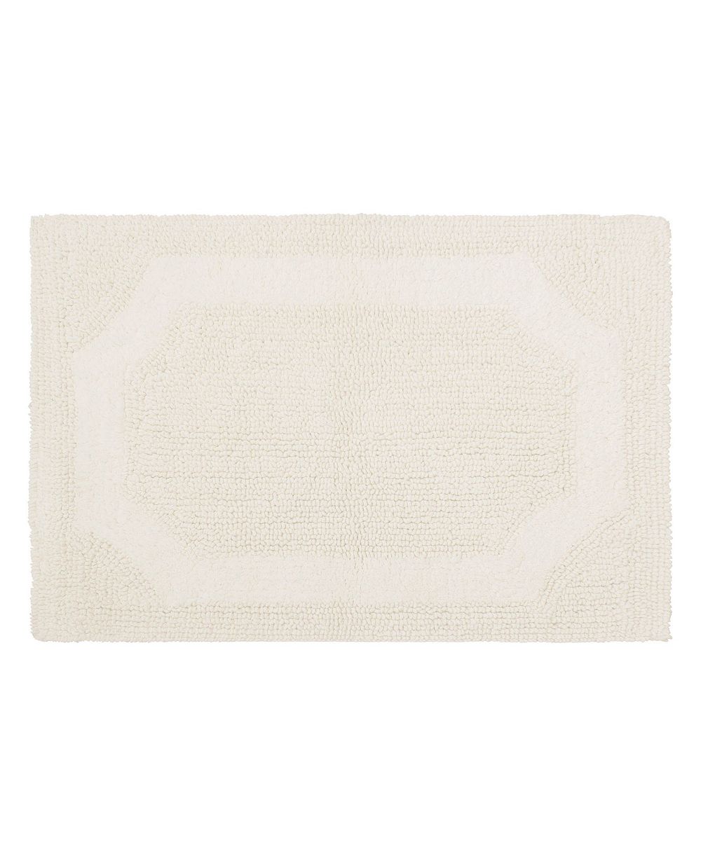 Laura Ashley Reversible Cotton Bath Mat, 21" x 34"