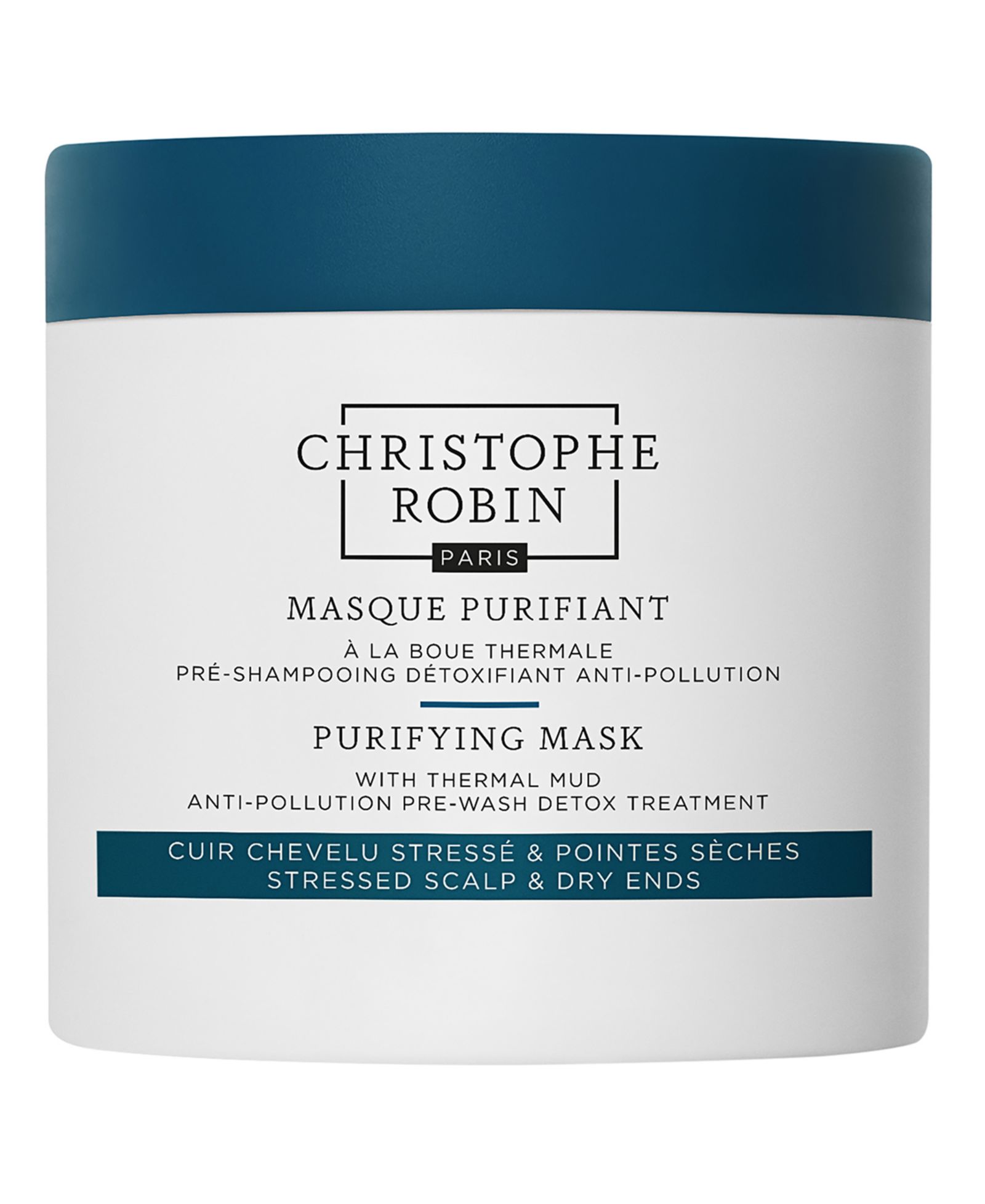 Christophe Robin Очищающая маска с термальной грязью, 8.5 oz.