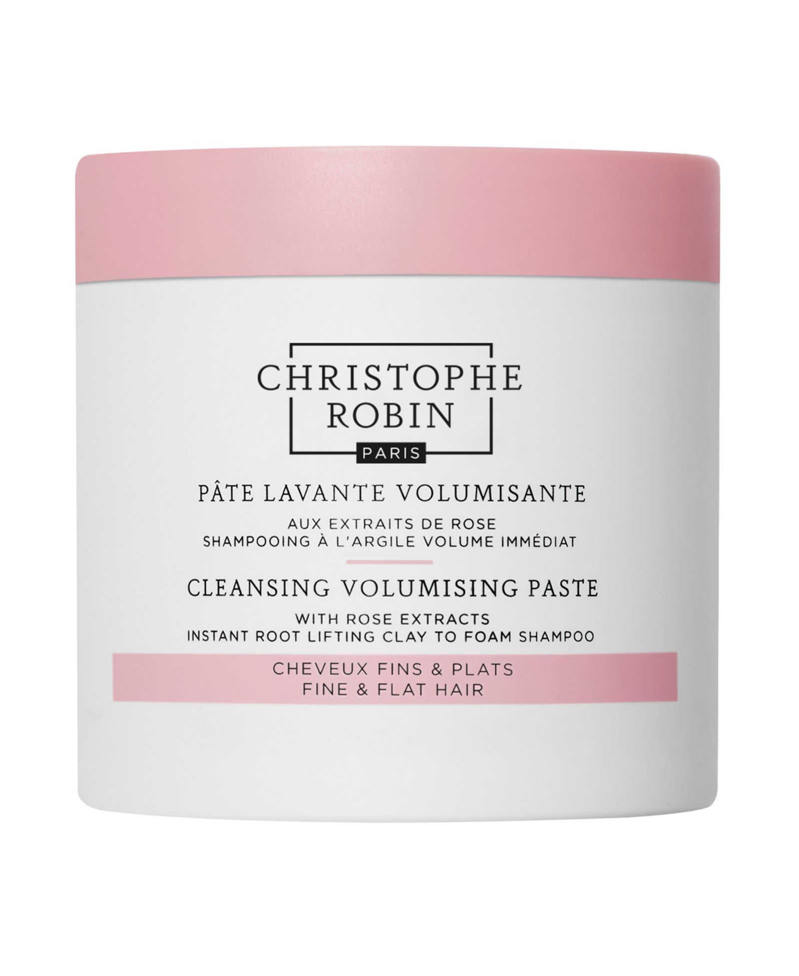 Паста для объема волос Christophe Robin Cleansing Volumizing Paste with Rose Extracts