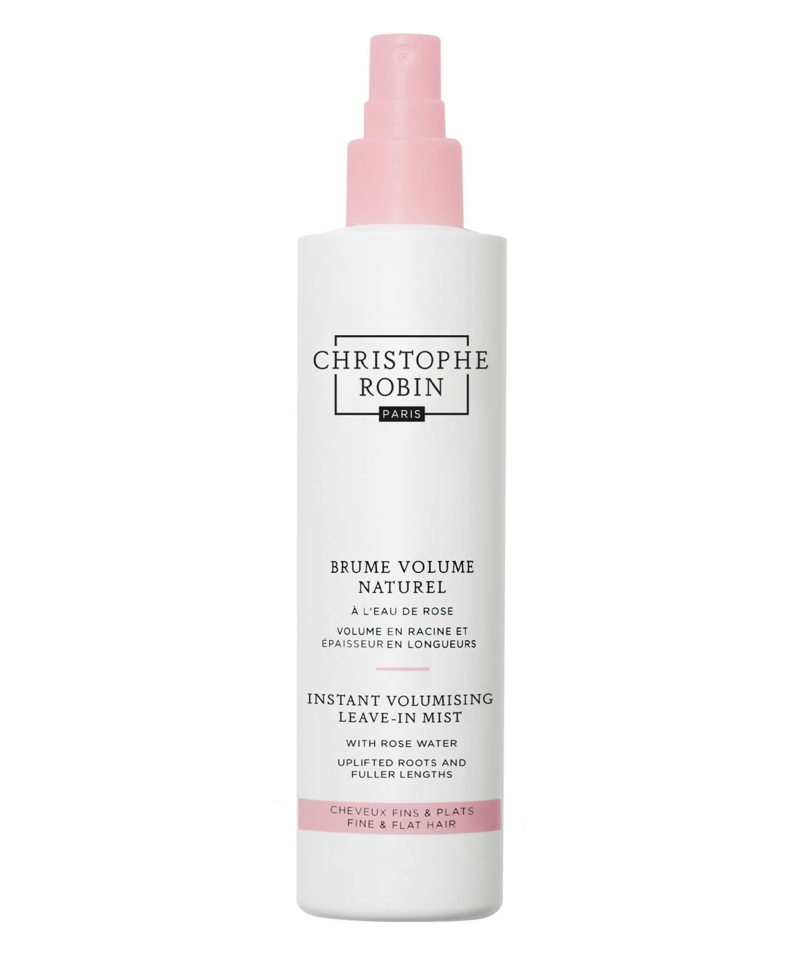 Спрей-несмываемый уход Christophe Robin Instant Volumizing с розовой водой, 5.1 oz.