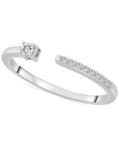 Wrapped™ Кольцо с бриллиантом (1/10 ct. t.w.) в желтом или белом золоте 14k
