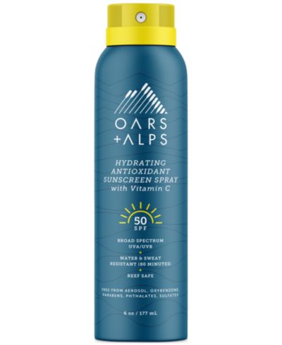 Солнцезащитный спрей Oars + Alps Hydrating Antioxidant SPF 50, 6-oz.