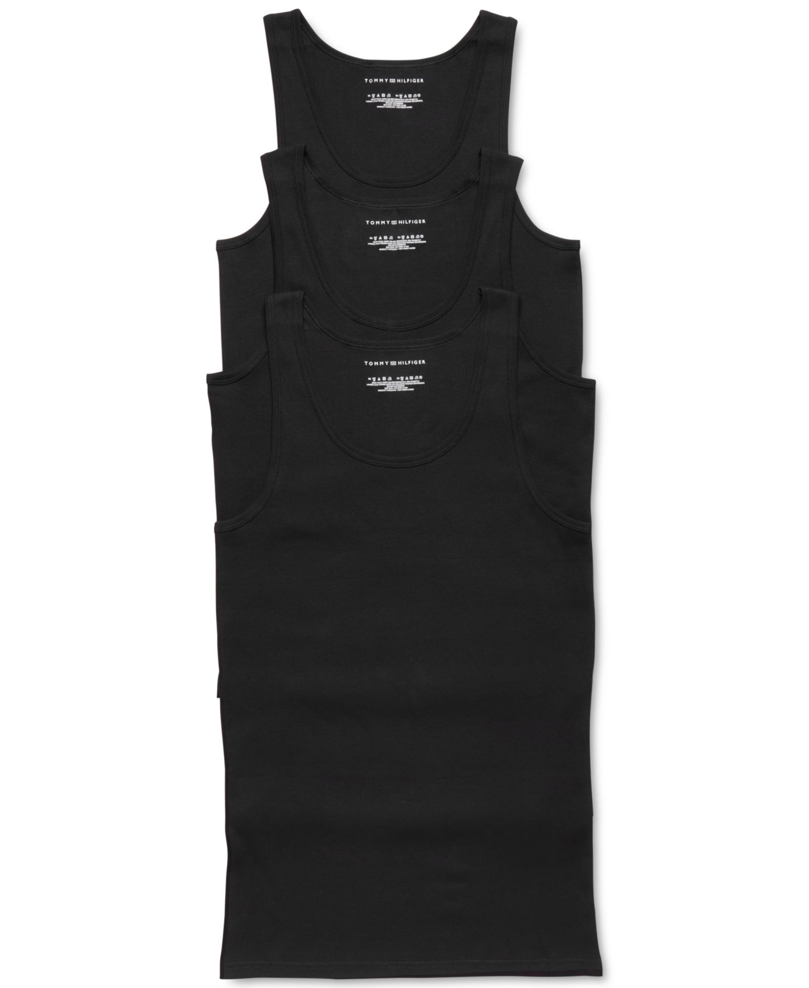 Tommy Hilfiger Men's 3-Pack Cotton Classics Tank Tops