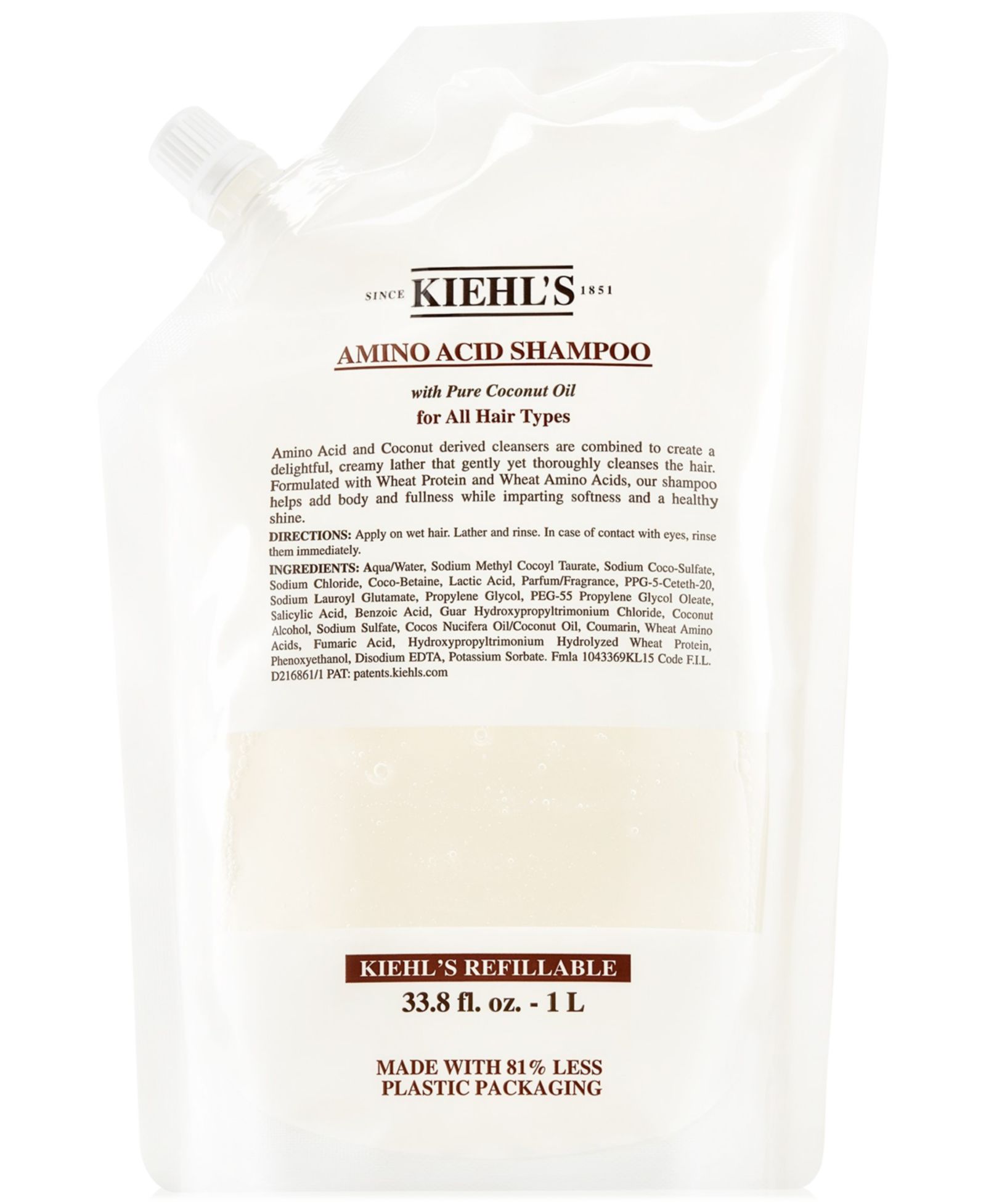 Шампунь Kiehl's Since 1851 Amino Acid Refill, 33.8-oz.