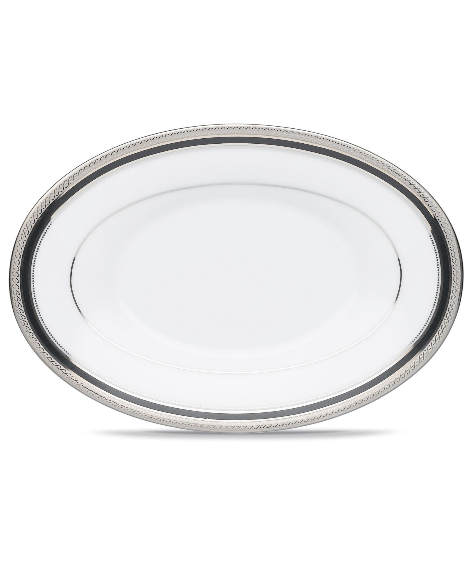Noritake Austin Platinum Butter/Relish Tray, 8"