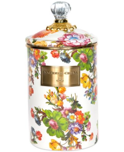 MacKenzie-Childs большая банка White Flower Market