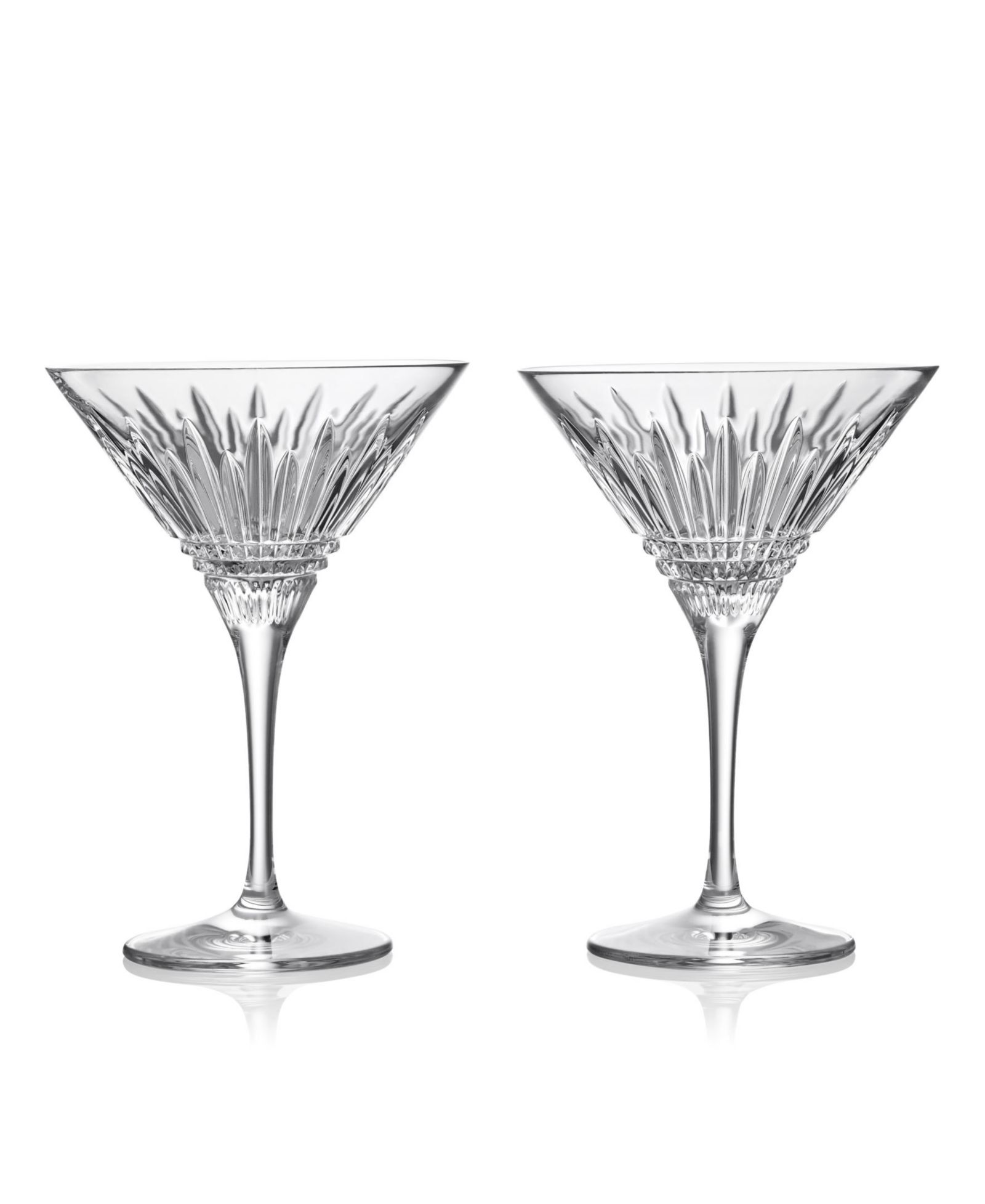 Waterford Lismore Diamond Martini Glasses, Set of 2