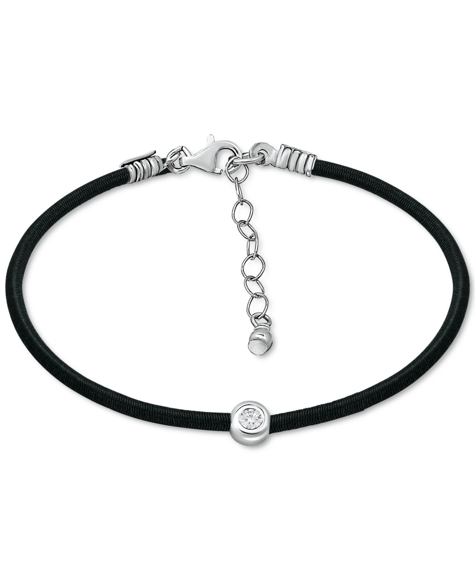 Giani Bernini Браслет на лодыжку Cubic Zirconia, Sterling Silver